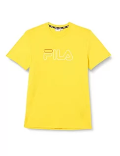 Koszulki męskie - FILA Męski T-shirt SOFADE, Lemon Chrome, S, Lemon Chrome, S - grafika 1
