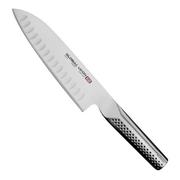 Noże kuchenne - Global Ukon Nóż Santoku żłobiony 18,5 cm - miniaturka - grafika 1