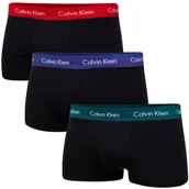 Majtki męskie - CALVIN KLEIN BOKSERKI MĘSKIE LOW RISE TRUNK 3PK BLACK 0000U2664G WHJ - Rozmiar: S - miniaturka - grafika 1