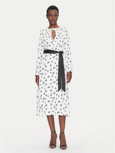 Fracomina Sukienka codzienna FS25SD2006W732T8 Biały Regular Fit - Sukienki - miniaturka - grafika 1