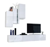 Meblościanki - Meblościanka modułowa biały połysk P9-H40 - miniaturka - grafika 1