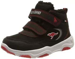 Buty dla dziewczynek - KangaROOS Buty dziecięce uniseks Ks-Freezer V RTX, Jet Black Fiery Red, 24 EU - grafika 1