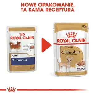 ROYAL CANIN Chihuahua Adult 12x85g karma mokra - pasztet, dla psów dorosłych rasy  + niespodzianka dla psa GRATIS - Mokra karma dla psów - miniaturka - grafika 9