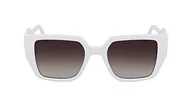 Okulary przeciwsłoneczne - KARL LAGERFELD KL6098S Okulary przeciwsłoneczne, 105 białe, jeden rozmiar unisex, 105 biały, rozmiar uniwersalny - miniaturka - grafika 1
