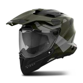 Kaski motocyklowe - Kask Adventure Airoh Commander 2 Reveal Military GreenXL - miniaturka - grafika 1