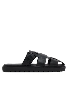 Calvin Klein Jeans Klapki Sq Molded Sandal Fisherman YM0YM01220 Czarny - Klapki i japonki męskie - miniaturka - grafika 1