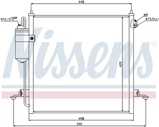 NISSENS CHŁODNICA KLIMATYZACJI 940068 MITSUBISHI L200 06 940068 - Chłodnice - miniaturka - grafika 1