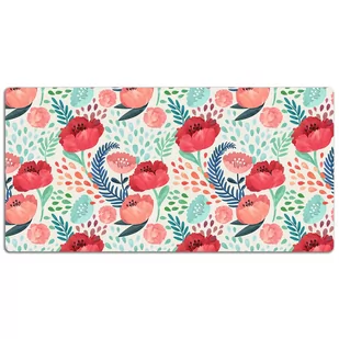 Mata podkładka ochronna na biurko Maki 120x60 cm, Dywanomat - Podkładki na biurko - miniaturka - grafika 1