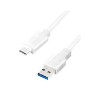 Kable USB - LogiLink USB-A - USB-C 1m biały - miniaturka - grafika 1