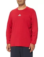 Koszulki męskie - adidas Koszulka męska Techfit Compression Long Sleeve Tee czerwony czerwony S - miniaturka - grafika 1