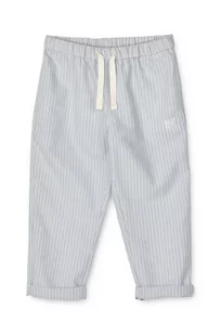 Liewood spodnie bawełniane dziecięce Orlando Stripe Pants kolor niebieski wzorzyste - Spodnie i spodenki dla dziewczynek - miniaturka - grafika 1