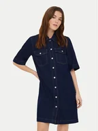 Sukienki - ONLY Sukienka jeansowa Belle 15324384 Granatowy Regular Fit - miniaturka - grafika 1