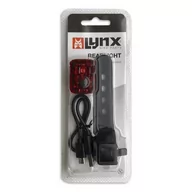 Lampki rowerowe - Lynx, lampa Tylna Lynx Easyfix USB - miniaturka - grafika 1