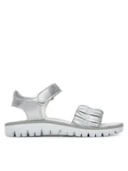 Buty dla dziewczynek - Primigi Sandały 7890700 M Srebrny - miniaturka - grafika 1