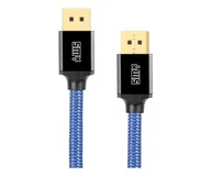 Kable komputerowe i do monitorów - Silver Monkey X Kabel DisplayPort 2.0 w oplocie 3m niebieski - miniaturka - grafika 1