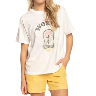 Koszulka damska Roxy Moonlight Sunset oversize ecru-M - Koszulki i topy damskie Koszulka damska Roxy Moonlight Sunset oversize ecru-M - Koszulki i topy damskie - miniaturka - grafika 1