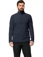 Odzież trekkingowa męska - Jack Wolfskin Bluza polarowa "Taununs" w kolorze granatowym - miniaturka - grafika 1