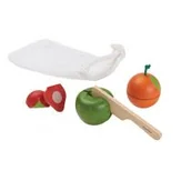 Zabawki AGD - Plan Toys Owoce do krojenia, 3 elementy - miniaturka - grafika 1