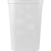 Kosze na bieliznę - Curver Kosz na pranie do magla Infinity 59L biały Recycled 245680 - miniaturka - grafika 1