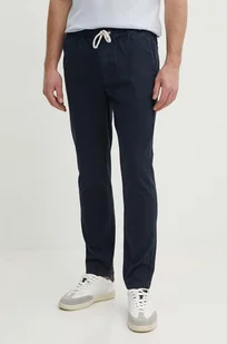 Pepe Jeans spodnie męskie kolor granatowy w fasonie chinos - Spodnie męskie - miniaturka - grafika 1