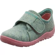 Kapcie damskie - Superfit Chłopcy dziewczęcy Happy OCTI kapcie domowe, jasnozielone/różowe 7500, 22 EU szerokie, jasnozielony, różowy 7500, 22 EU Weit - miniaturka - grafika 1