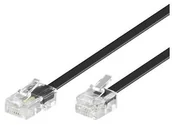 Kable miedziane - Microconnect MPK451S kabel telefoniczny 1 m Czarny - miniaturka - grafika 1