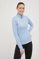 Bielizna sportowa damska - 4F longsleeve funkcyjny kolor niebieski - miniaturka - grafika 1