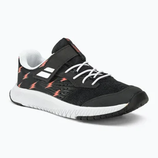 Buty do tenisa dziecięce Babolat Pulsion All Court Kid black/white - Buty sportowe męskie - miniaturka - grafika 1