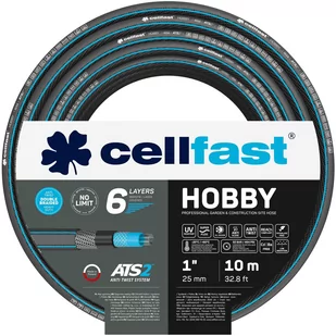 Wąż ogrodowy  6 warstwowy HOBBY ATS2 TM 1" 10 mb NOWOŚĆ - Węże ogrodowe i zraszacze - miniaturka - grafika 1