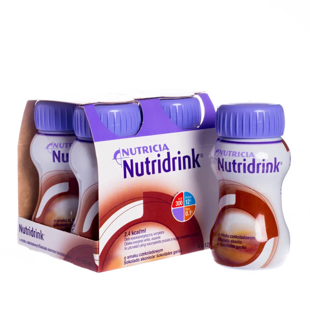 NUTRICIA POLSKA SP. Z O.O. Nutridrink o smaku czekoladowym 4x125ml