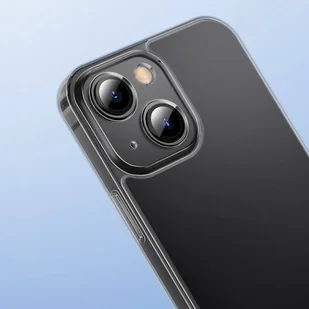 Baseus Frosted Glass Case etui pokrowiec do iPhone 13 sztywna obudowa z żelową ramką czarny (ARWS000901) - Etui i futerały do telefonów - miniaturka - grafika 9