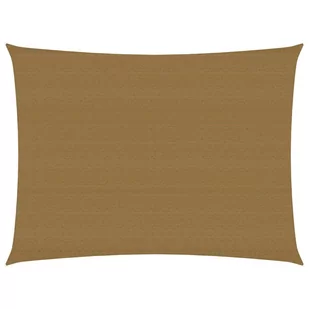 vidaXL Żagiel przeciwsłoneczny, 160 g/m, taupe, 3,5 x 4,5 m, HDPE 311406 - Parasole ogrodowe - miniaturka - grafika 1