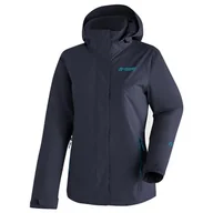 Kurtki damskie - Maier Sports Damska kurtka funkcyjna Metor Therm Rec W, kurtka przeciwdeszczowa, oddychająca i wodoszczelna, ciemnoniebieska, rozmiar 44 - miniaturka - grafika 1
