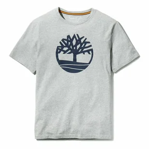 Koszulka z krótkim rękawem Męska Timberland Kennebec River Tree Szary - Koszulki męskie - miniaturka - grafika 1