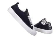 Trampki damskie - GUESS  BUTY DAMSKIE TRAMPKI EDERLA BLACK FL5ERLFAB12 - Rozmiar: 36 - miniaturka - grafika 1