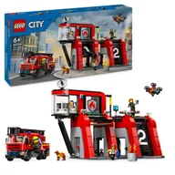 Klocki - LEGO City - Straż pożarna remiza strażacka wozy strażacy ZESTAW LEGO PREZENT DLA CHŁOPCA DZIECI - miniaturka - grafika 1