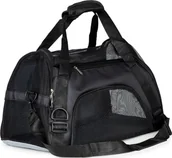 Transportery dla kotów - Unizoo Transporter podróżny torba dla zwierząt kota psa czarny - miniaturka - grafika 1