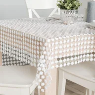 Obrusy i serwetki - Lumina Obrus gipiurowy, kolor biały z lurexem, 140x180cm - miniaturka - grafika 1