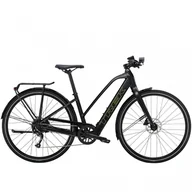 Rowery elektryczne - Trek FX Plus 2 Stagger 2023 L Satin Trek Black - miniaturka - grafika 1