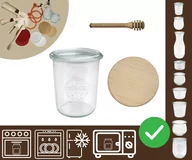 Pojemniki kuchenne - Słoiki WECK / drewniane wieko, nabierak słoik 160ml MOLD / Wamar-Sosenka - miniaturka - grafika 1