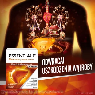 Essentiale MAX 600 mg, 30 kapsułek - Układ pokarmowy - miniaturka - grafika 3