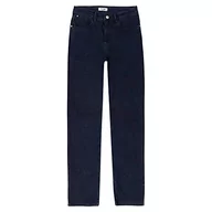 Spodnie damskie - Wrangler Spodnie damskie z prostymi nogawkami, niebiesko-czarne, W29 / L34 - miniaturka - grafika 1