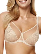 Biustonosze - Gorteks Gabi-B2 v2 miękki biustonosz z fiszbinami, biustonosz dla dużych i małych piersi, komfort – 70 K, beżowy, beżowy, 70K - miniaturka - grafika 1