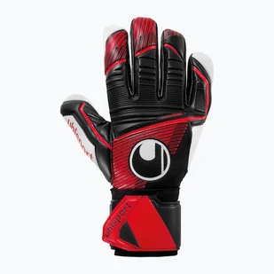 Rękawice bramkarskie uhlsport Powerline Supersoft Hn czarne/czerwone/białe - Piłka nożna - miniaturka - grafika 1