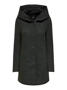 Only Kobiety Onlsedona Otw Noos Płaszcz, Czarny, XL - Płaszcze damskie - miniaturka - grafika 1