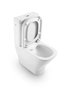Roca Gap Toaleta WC kompaktowa 60x36,5 cm Rimless bez kołnierza z powłoką biała A342737S0H - Kompakty WC - miniaturka - grafika 1