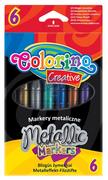 Przybory szkolne - Colorino Flamastry 6 kolorów metalizowane - miniaturka - grafika 1
