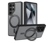 Etui i futerały do telefonów - Tech-Protect Magring Magsafe do Samsung Galaxy S25 Ultra Matte Black - miniaturka - grafika 1