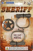 Zabawki militarne - Gonher 155314 Kajdanki I Odznaka Szeryfa - miniaturka - grafika 1