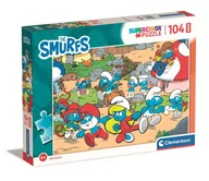 Puzzle - Puzzle 104 Maxi Super Kolor Smurfs Puffi Clementoni - miniaturka - grafika 1